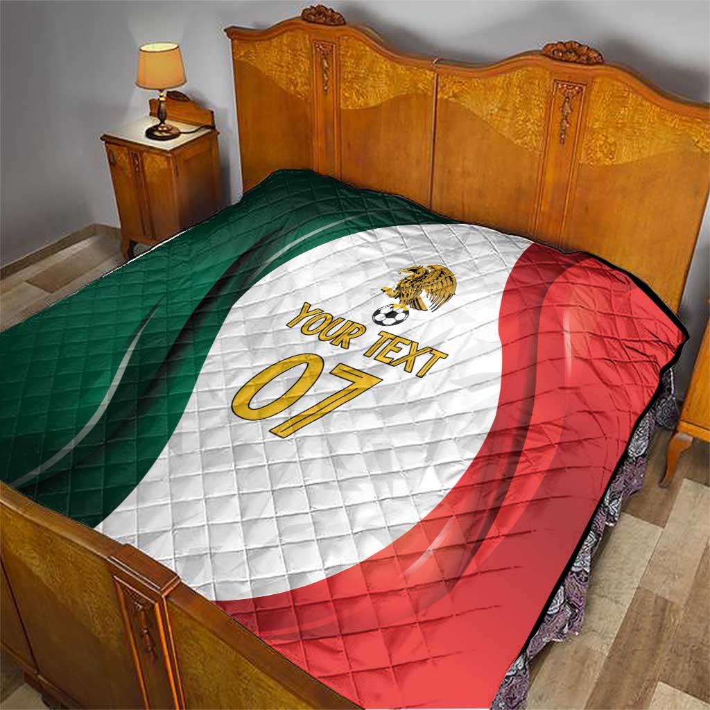 Custom Mexico Football Quilt El Tricolor Viva Champions
