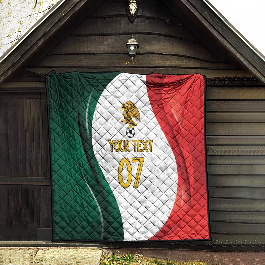 Custom Mexico Football Quilt El Tricolor Viva Champions