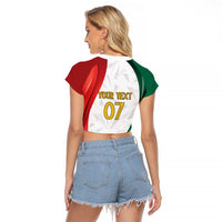 Custom Mexico Football Raglan Cropped T Shirt El Tricolor Viva Champions