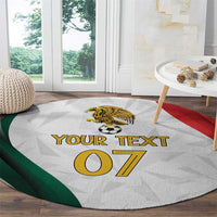 Custom Mexico Football Round Carpet El Tricolor Viva Champions