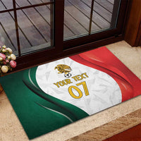 Custom Mexico Football Rubber Doormat El Tricolor Viva Champions