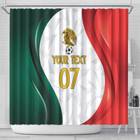 Custom Mexico Football Shower Curtain El Tricolor Viva Champions