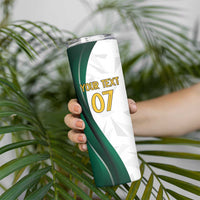 Custom Mexico Football Skinny Tumbler El Tricolor Viva Champions