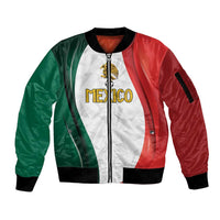 Custom Mexico Football Sleeve Zip Bomber Jacket El Tricolor Viva Champions