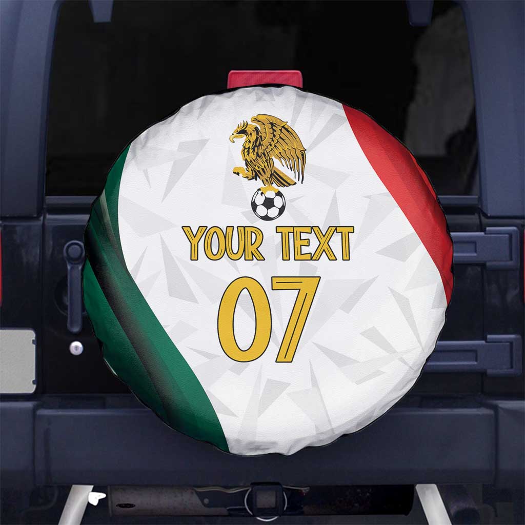 Custom Mexico Football Spare Tire Cover El Tricolor Viva Champions