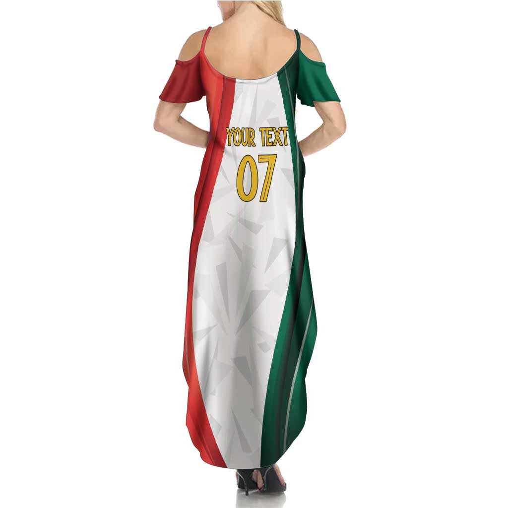 Custom Mexico Football Summer Maxi Dress El Tricolor Viva Champions