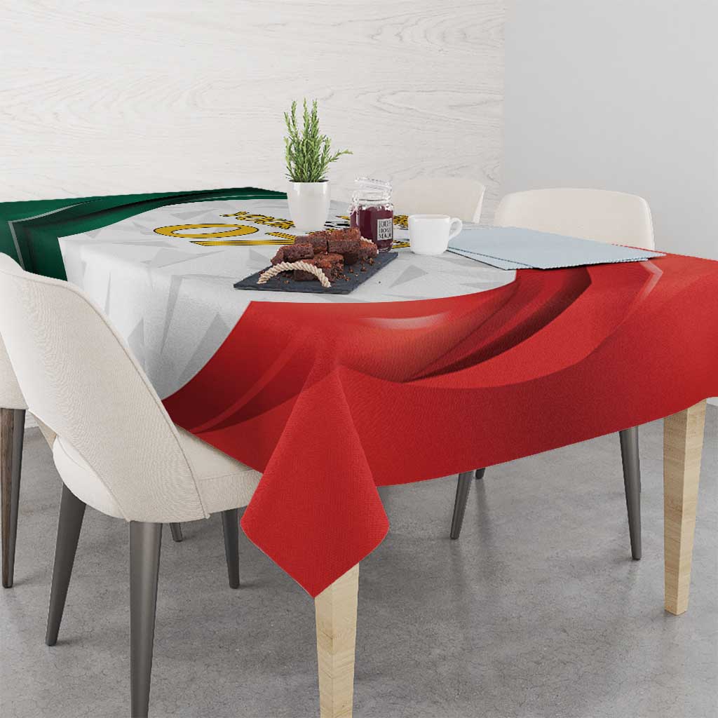 Custom Mexico Football Tablecloth El Tricolor Viva Champions