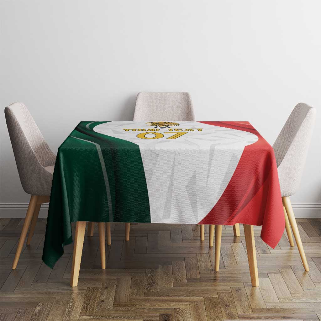 Custom Mexico Football Tablecloth El Tricolor Viva Champions