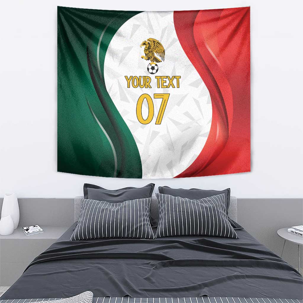 Custom Mexico Football Tapestry El Tricolor Viva Champions