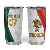 Custom Mexico Football Tumbler Cup El Tricolor Viva Champions