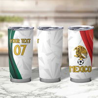 Custom Mexico Football Tumbler Cup El Tricolor Viva Champions