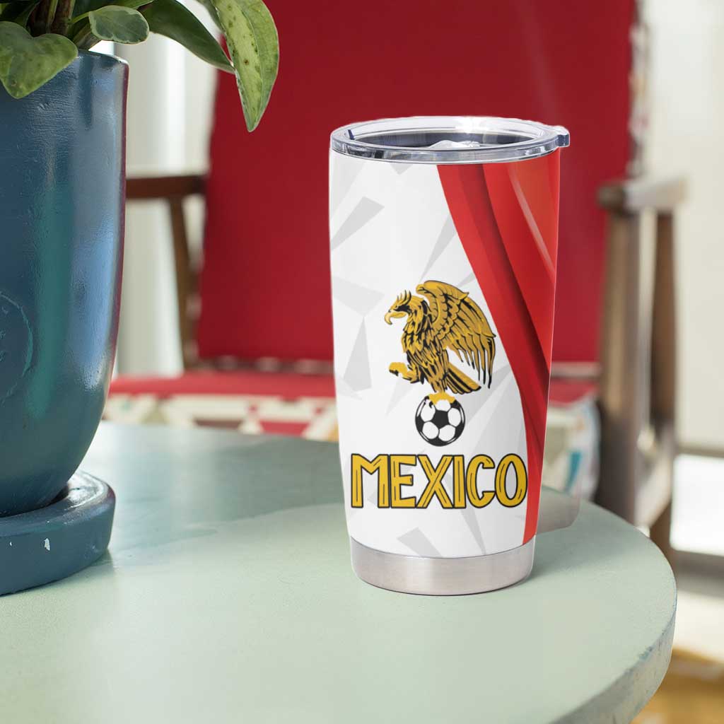 Custom Mexico Football Tumbler Cup El Tricolor Viva Champions