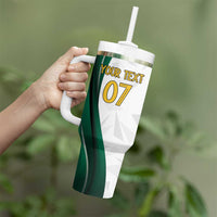 Custom Mexico Football Tumbler With Handle El Tricolor Viva Champions