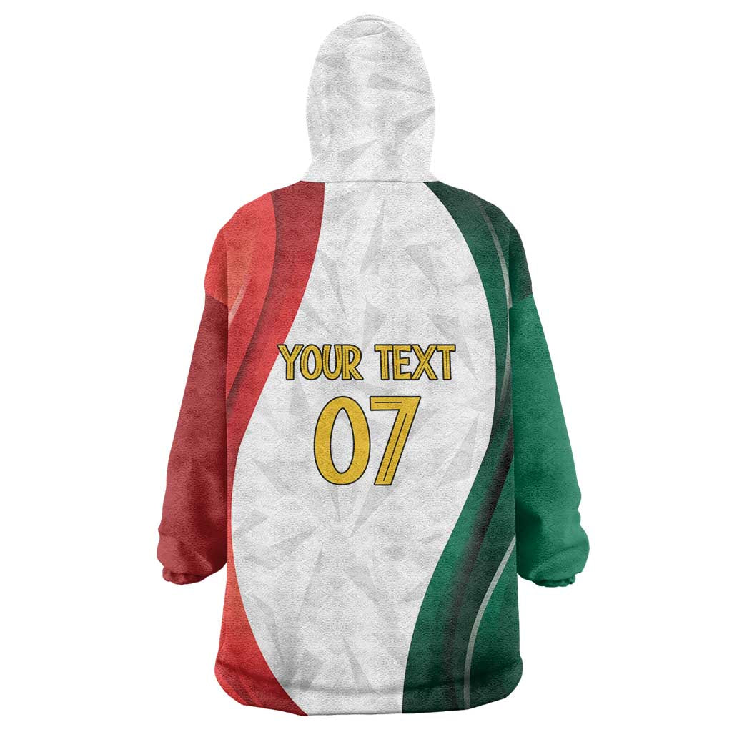 Custom Mexico Football Wearable Blanket Hoodie El Tricolor Viva Champions