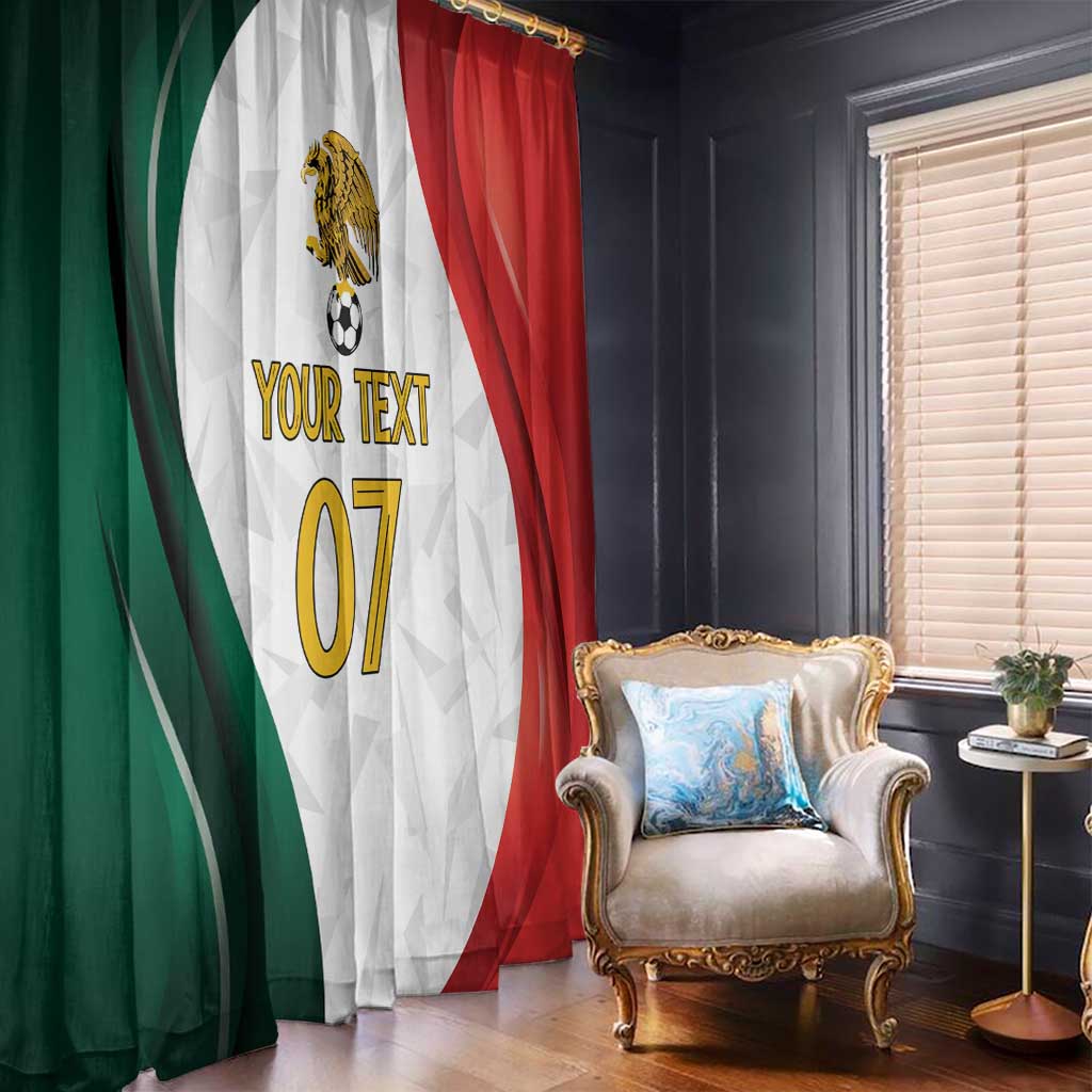 Custom Mexico Football Window Curtain El Tricolor Viva Champions
