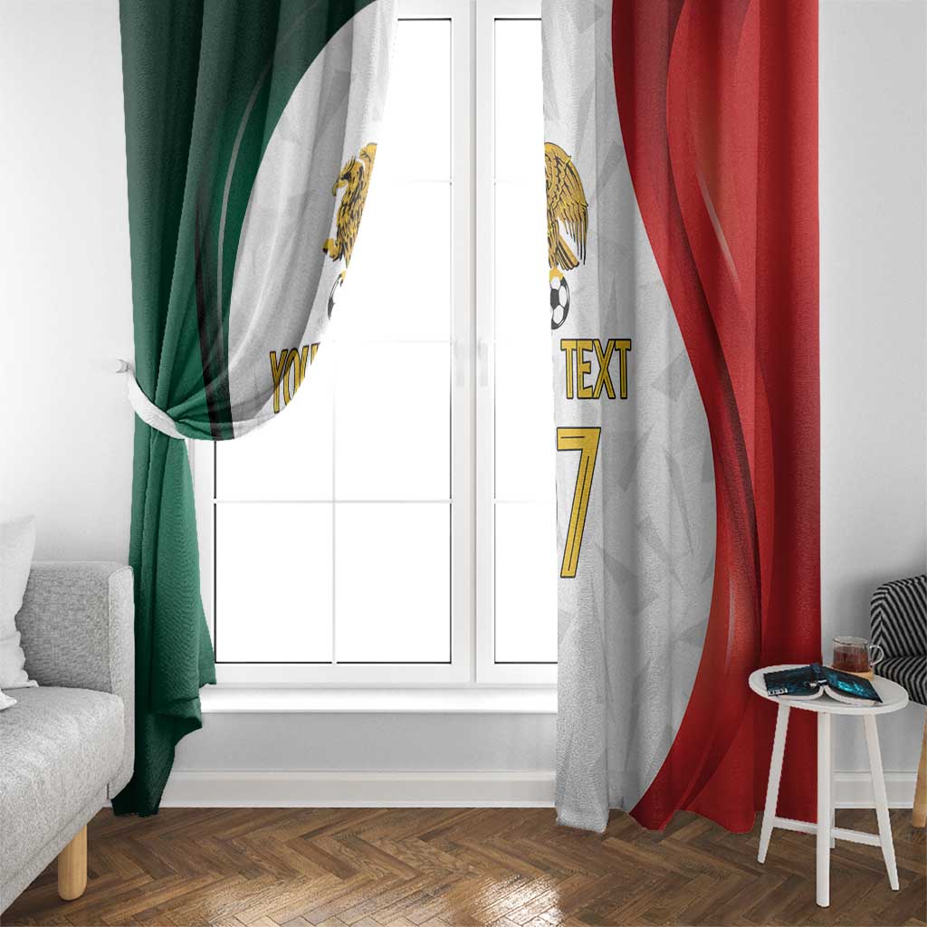 Custom Mexico Football Window Curtain El Tricolor Viva Champions