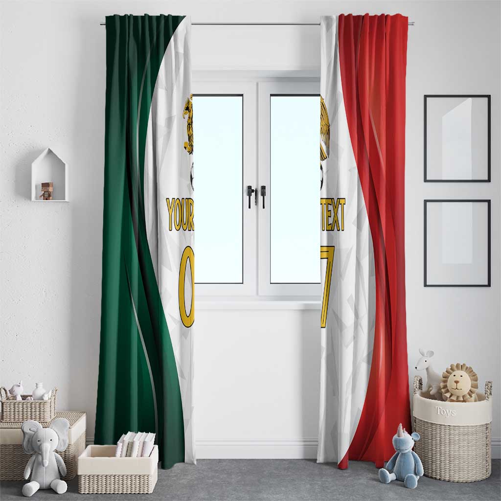 Custom Mexico Football Window Curtain El Tricolor Viva Champions