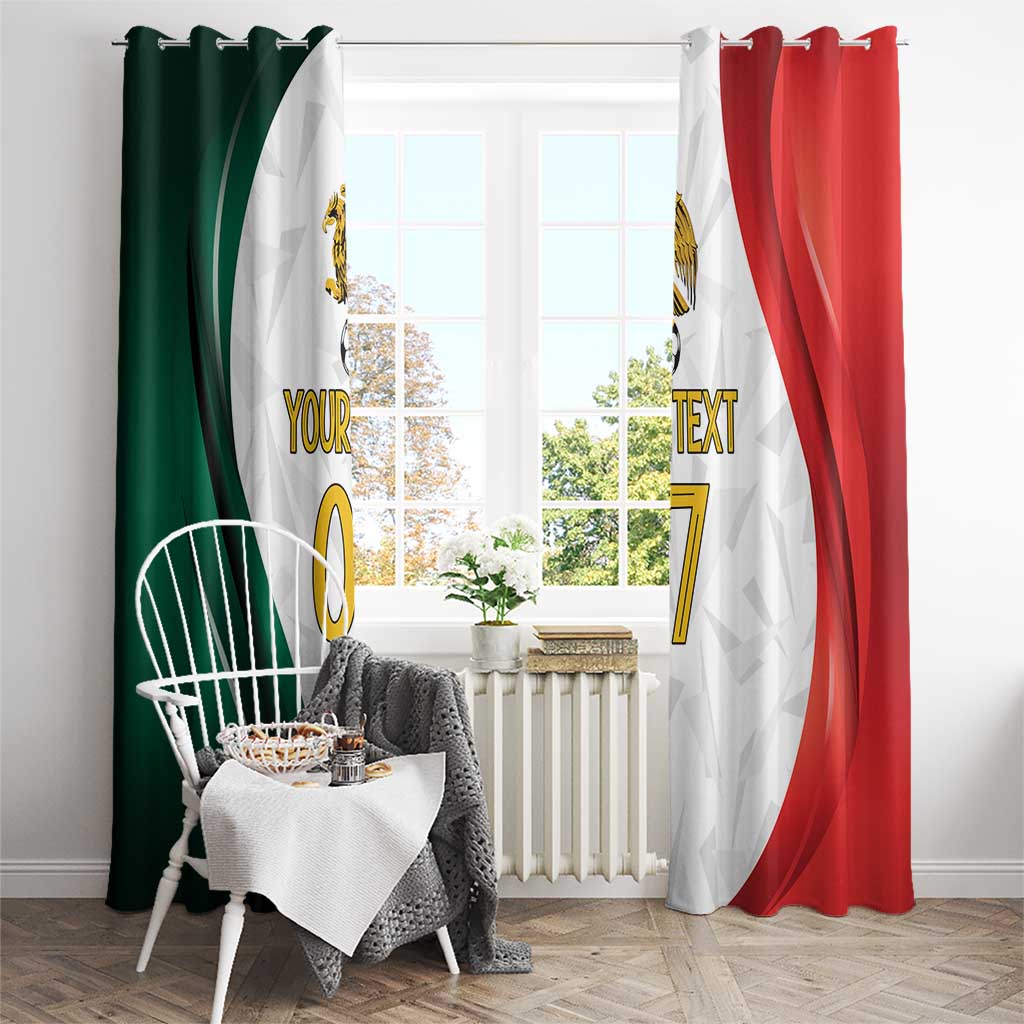 Custom Mexico Football Window Curtain El Tricolor Viva Champions
