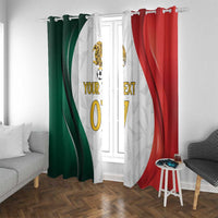 Custom Mexico Football Window Curtain El Tricolor Viva Champions