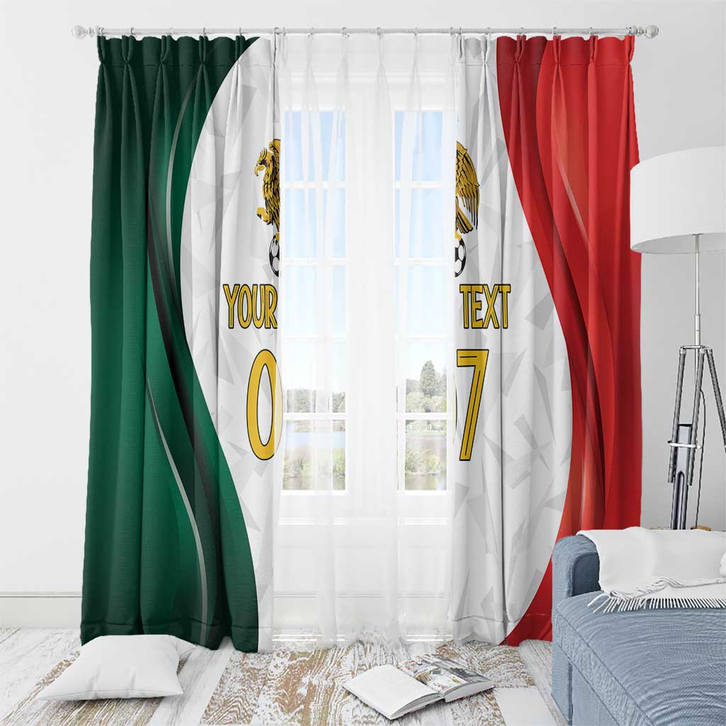 Custom Mexico Football Window Curtain El Tricolor Viva Champions