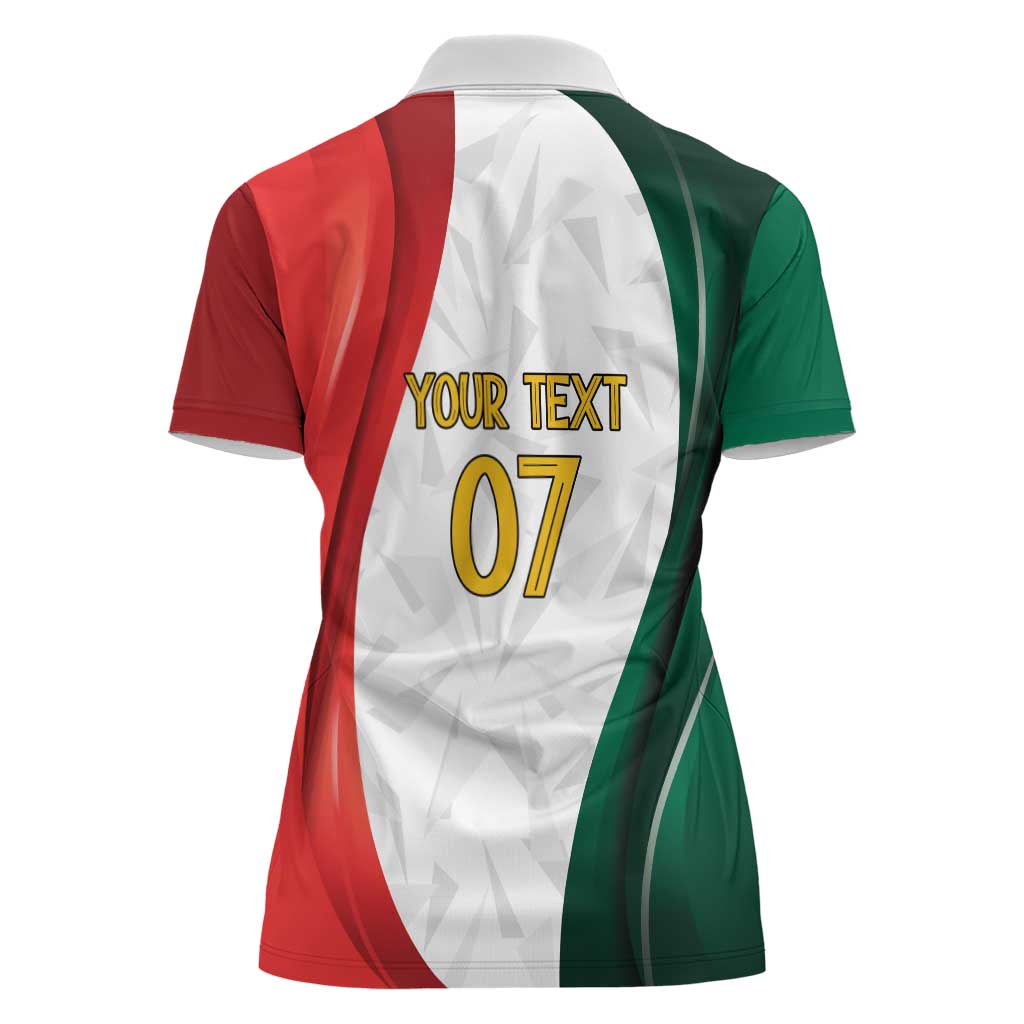 Custom Mexico Football Women Polo Shirt El Tricolor Viva Champions