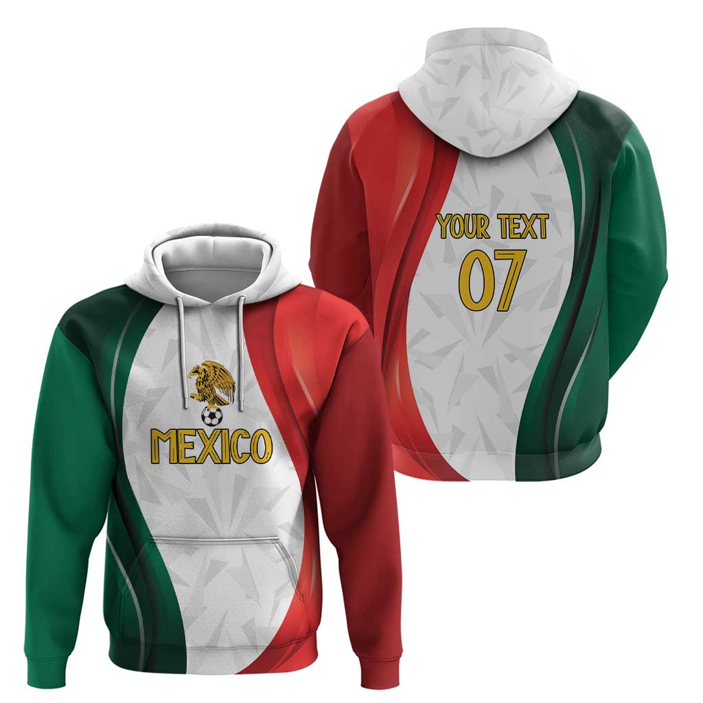 Custom Mexico Football Zip Hoodie El Tricolor Viva Champions