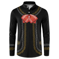 Mexico Mariachi Charro Costume Inpsired Button Sweatshirt