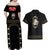 Mexico Mariachi Charro Costume Inpsired Couples Matching Off Shoulder Maxi Dress and Hawaiian Shirt
