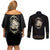 Mexico Mariachi Charro Costume Inpsired Couples Matching Off Shoulder Short Dress and Long Sleeve Button Shirt
