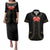 Mexico Mariachi Charro Costume Inpsired Couples Matching Puletasi and Hawaiian Shirt