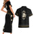 Mexico Mariachi Charro Costume Inpsired Couples Matching Short Sleeve Bodycon Dress and Hawaiian Shirt