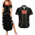 Mexico Mariachi Charro Costume Inpsired Couples Matching Summer Maxi Dress and Hawaiian Shirt
