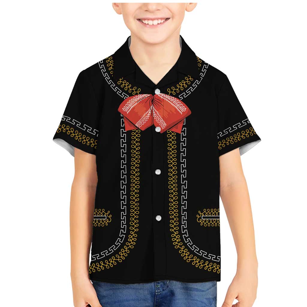 Mexico Mariachi Charro Costume Inpsired Family Matching Mermaid Dress and Hawaiian Shirt