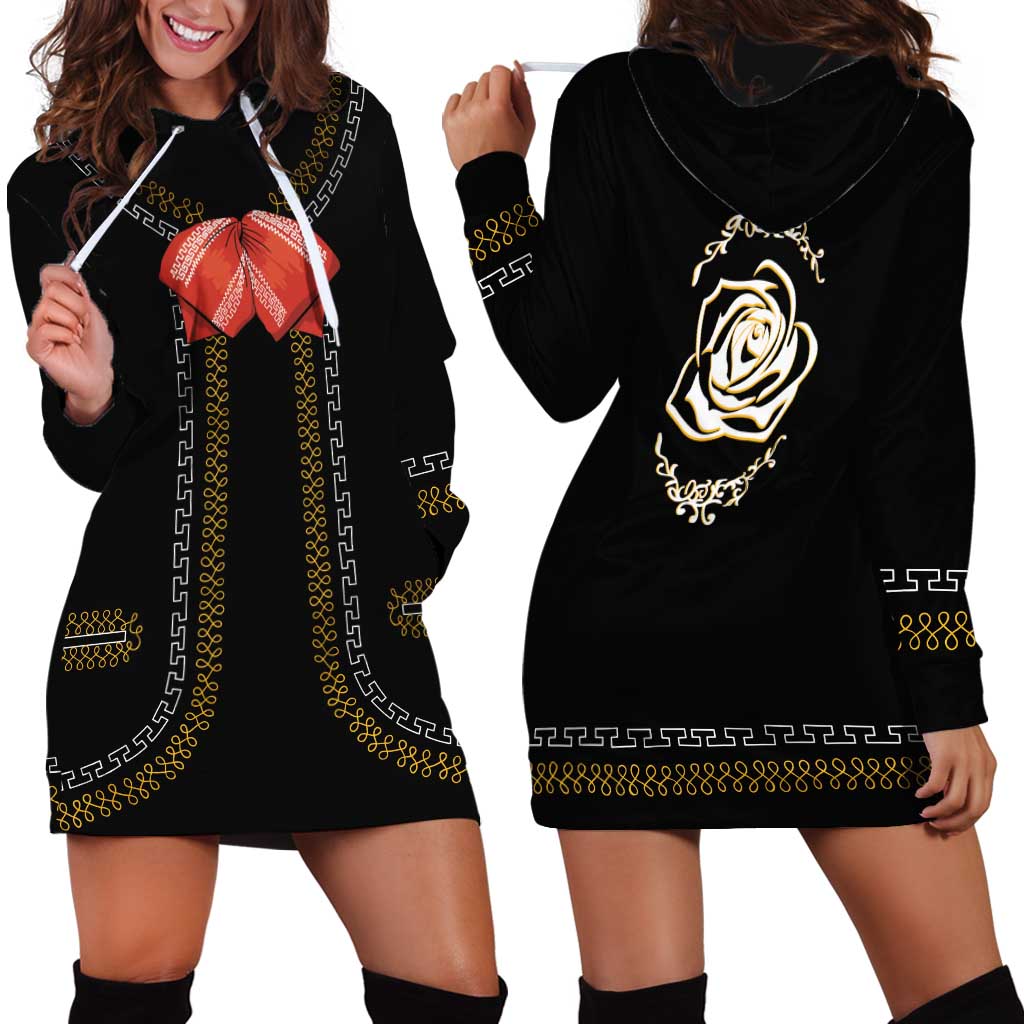 Mexico Mariachi Charro Costume Inpsired Hoodie Dress