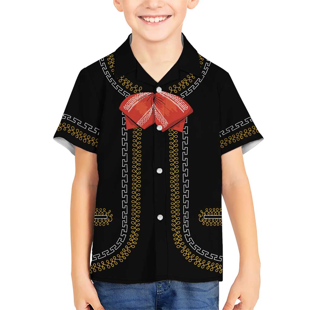 Mexico Mariachi Charro Costume Inpsired Kid Hawaiian Shirt