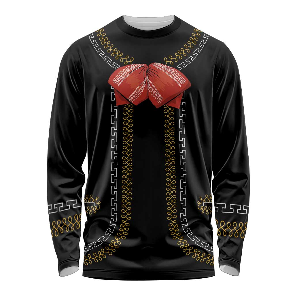 Mexico Mariachi Charro Costume Inpsired Long Sleeve Shirt