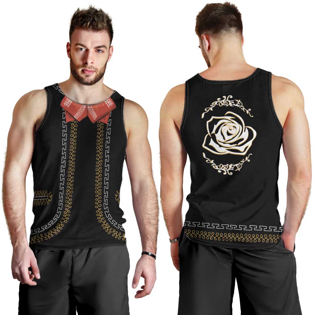 Mexico Mariachi Charro Costume Inpsired Men Tank Top