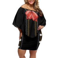 Mexico Mariachi Charro Costume Inpsired Off Shoulder Short Dress