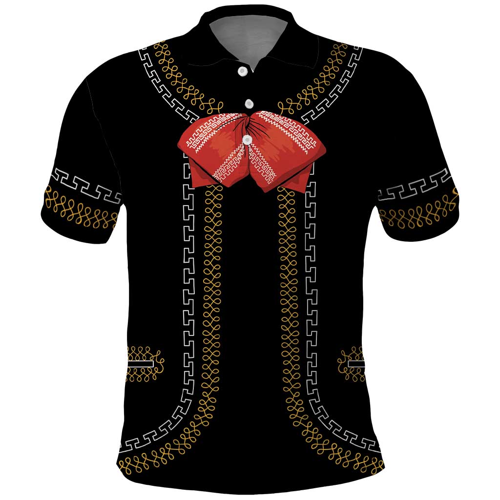 Mexico Mariachi Charro Costume Inpsired Polo Shirt