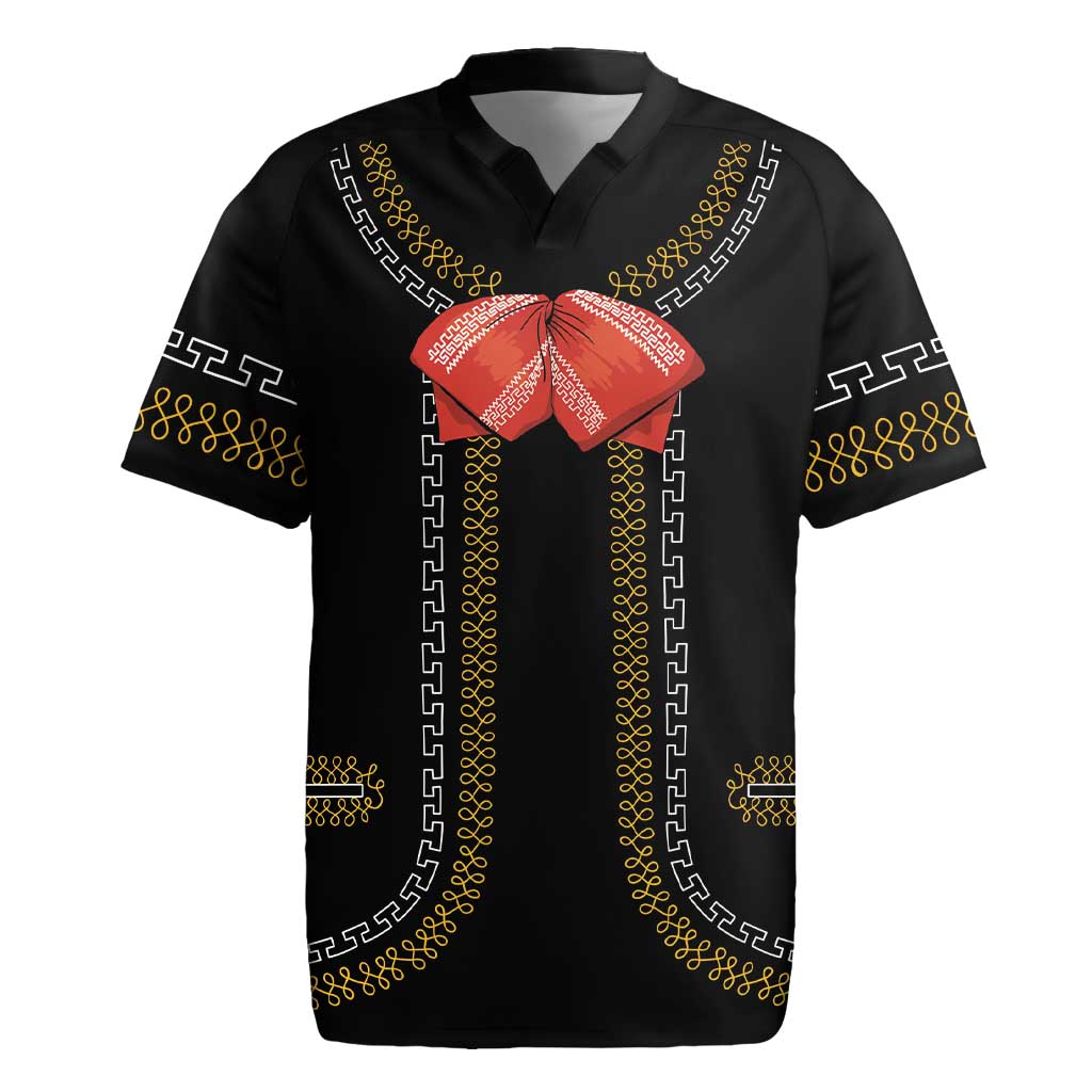 Mexico Mariachi Charro Costume Inpsired Rugby Jersey
