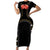 Mexico Mariachi Charro Costume Inpsired Short Sleeve Bodycon Dress