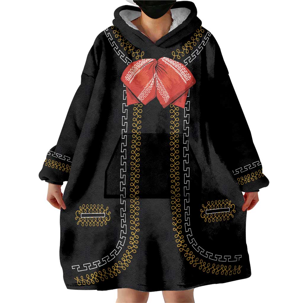 Mexico Mariachi Charro Costume Inpsired Wearable Blanket Hoodie
