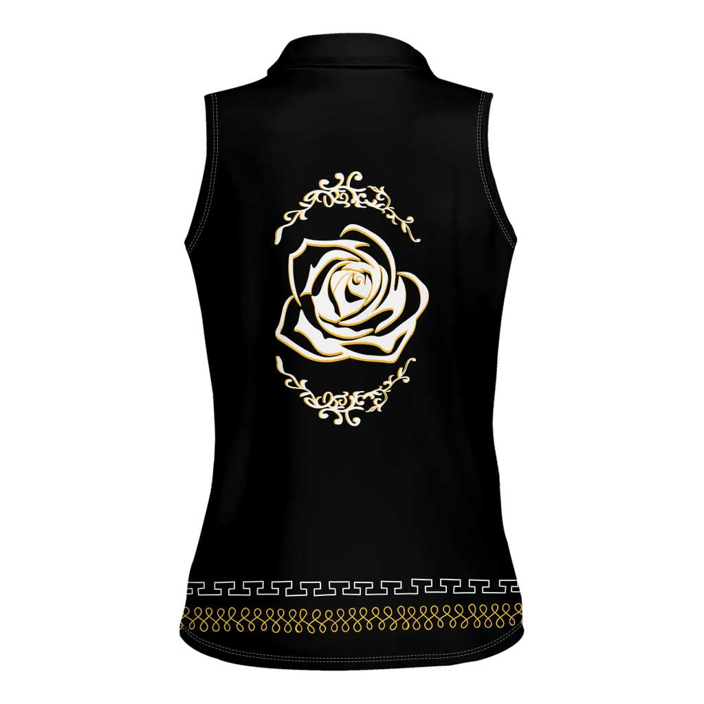 Mexico Mariachi Charro Costume Inpsired Women Sleeveless Polo Shirt