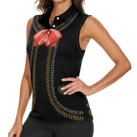 Mexico Mariachi Charro Costume Inpsired Women Sleeveless Polo Shirt