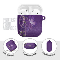 Lupus Awareness Purple Ribbon Butterfly AirPods Case Hope