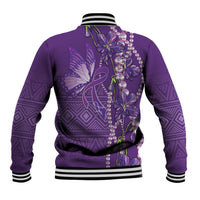 Lupus Awareness Purple Ribbon Butterfly Baseball Jacket Hope