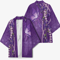 Lupus Awareness Purple Ribbon Butterfly Kimono Hope