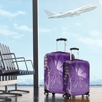 Lupus Awareness Purple Ribbon Butterfly Luggage Cover Hope