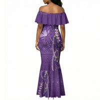 Lupus Awareness Purple Ribbon Butterfly Mermaid Dress Hope