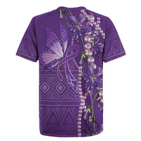 Lupus Awareness Purple Ribbon Butterfly Rugby Jersey Hope